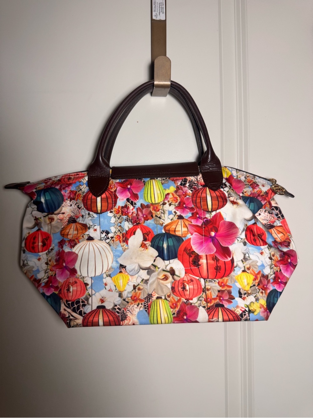 Limited edition Longchamp x Mary Katrantzou Le Pliage tote bag - Picture 2 of 16
